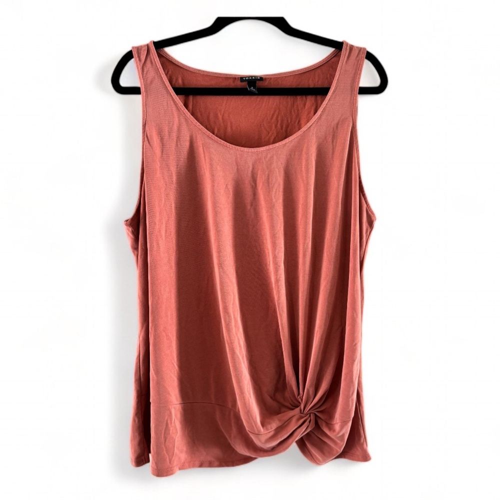 Torrid Pink Cupro Knot Tank Women’s Size 2X